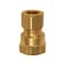 Everflow 1/4" O.D. COMP x FIP Adapter Pipe Fitting; Lead Free Brass C66-14-NL - alternate 1